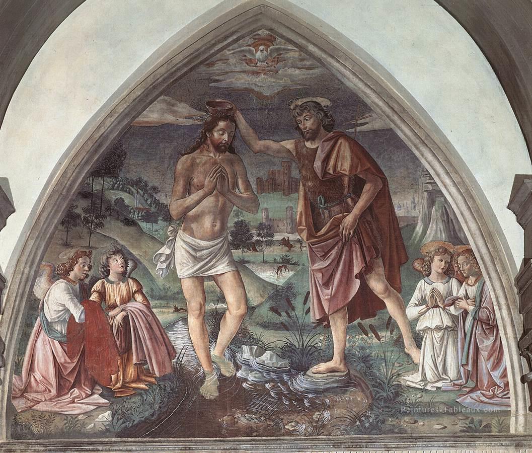 Baptême du Christ Renaissance Florence Domenico Ghirlandaio Peintures à l'huile
